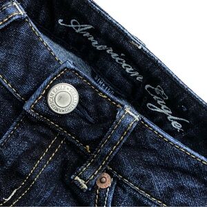 EUC Cropped Jeans Stretch Skinny Classic Dark Wash Denim American Eagle Pants